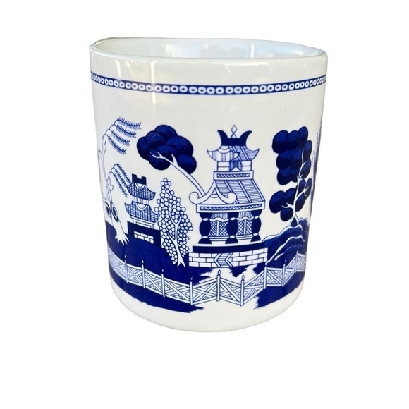 Vintage Blue Willow Coffee Tea Mug Blue White Unmarked - Picture 2 of 11